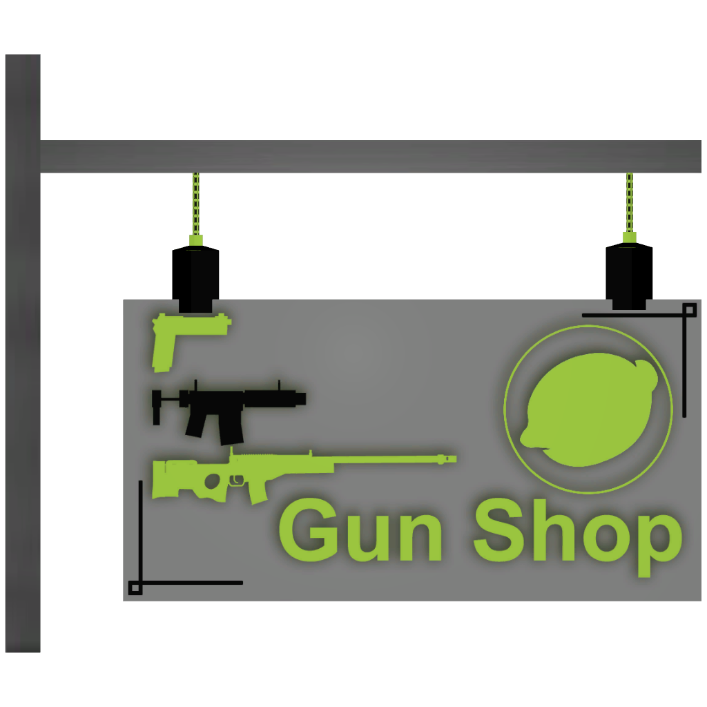 LYHMECommunity Unturned Metal Hanging Sign Gun Shop Stats
