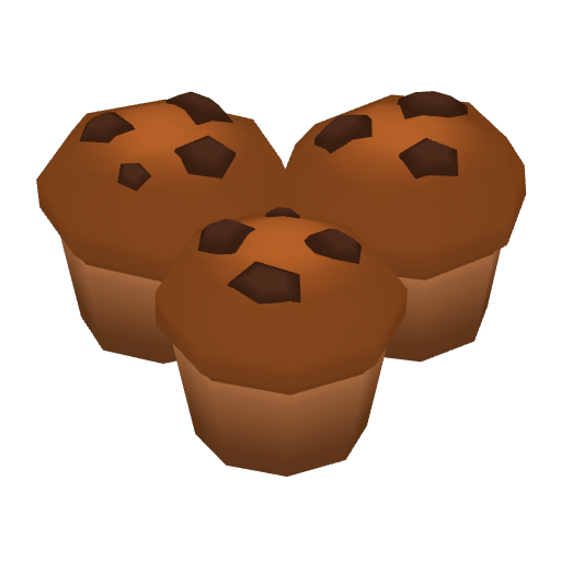 Three Chocolate Muffins