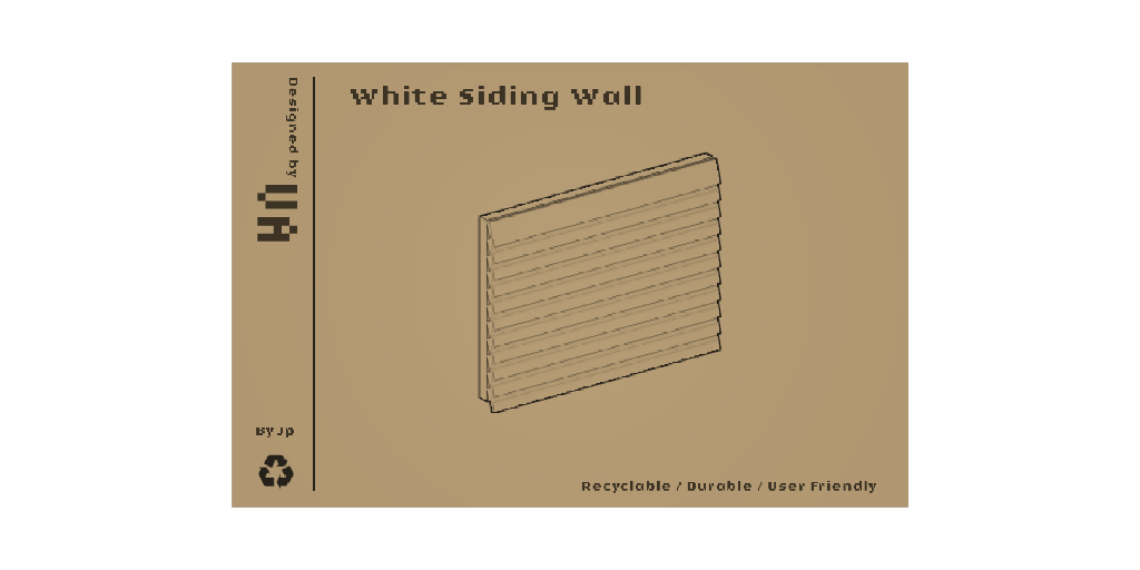 White Siding Wall