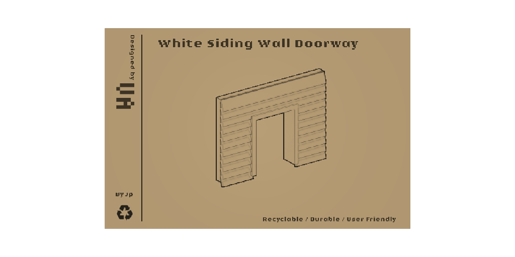 White Siding Wall Doorway