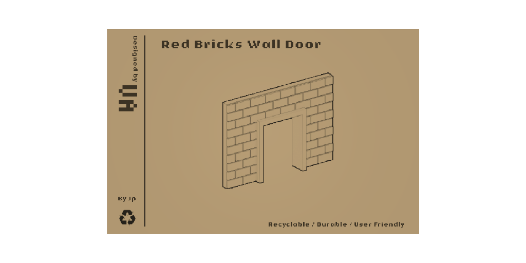 Red Bricks Wall Doorway