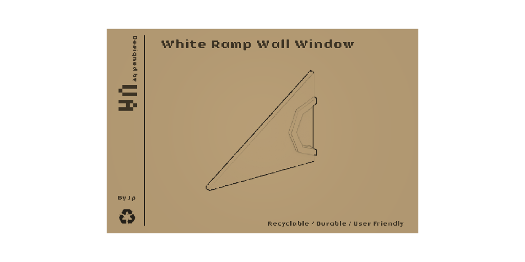 Ramp Wall White with rounded window