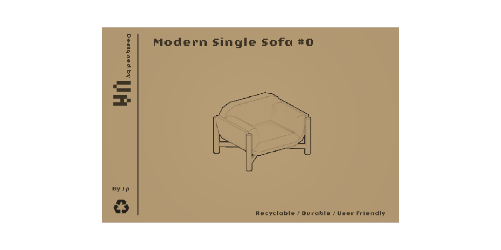 Modern Single Sofa #0