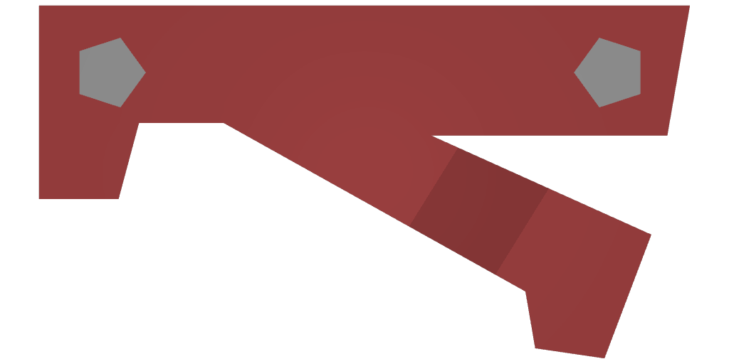 3D Printed Horizontal Grip (Red)