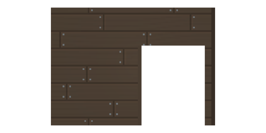 Wooden Offset Doorway