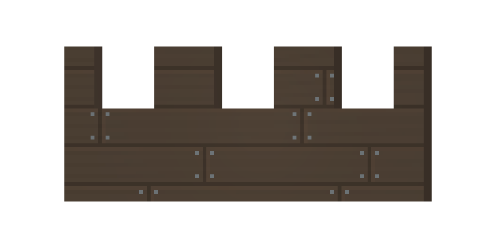 Wooden Slotted Rampart