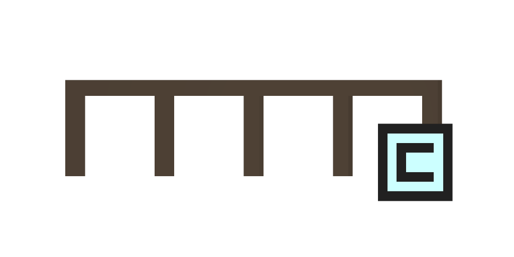 Wooden Center Railing