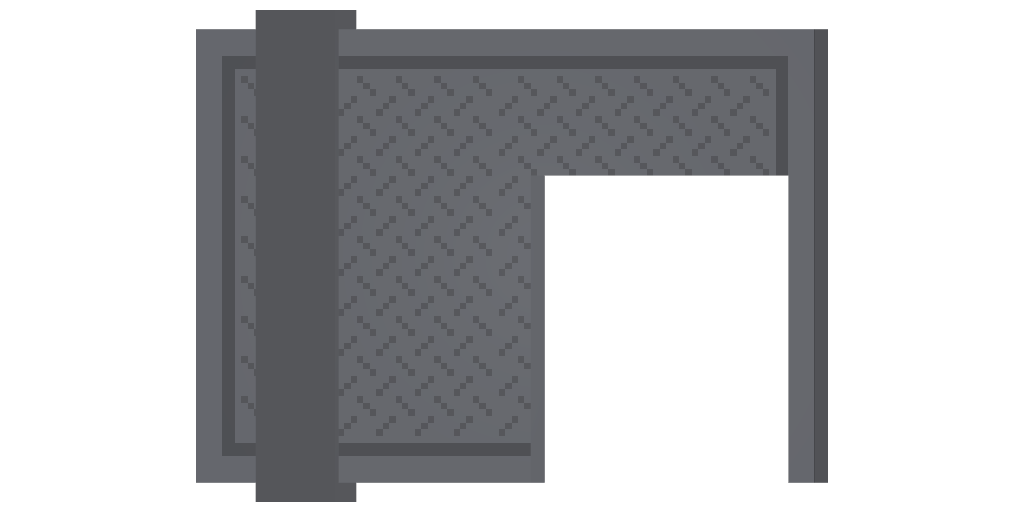 Metal Offset Doorway