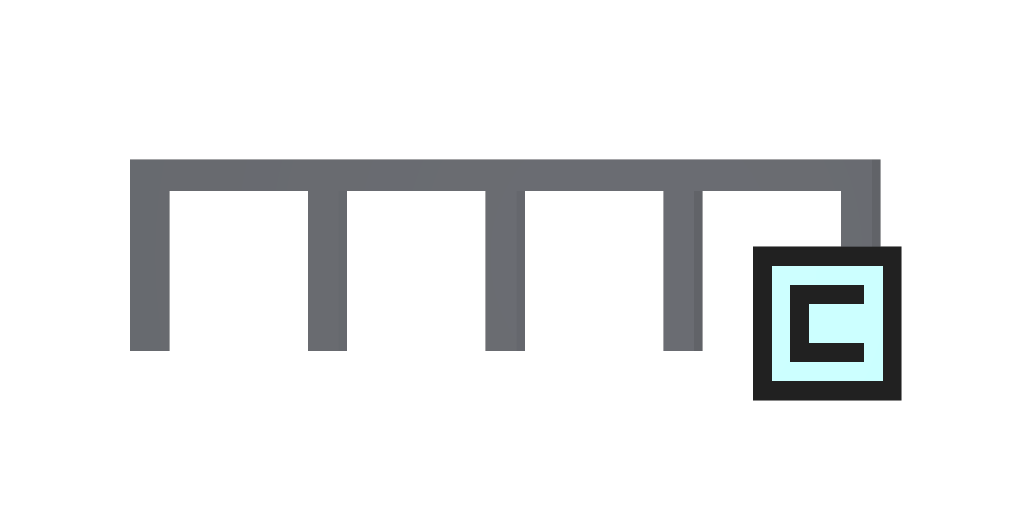 Metal Center Railing