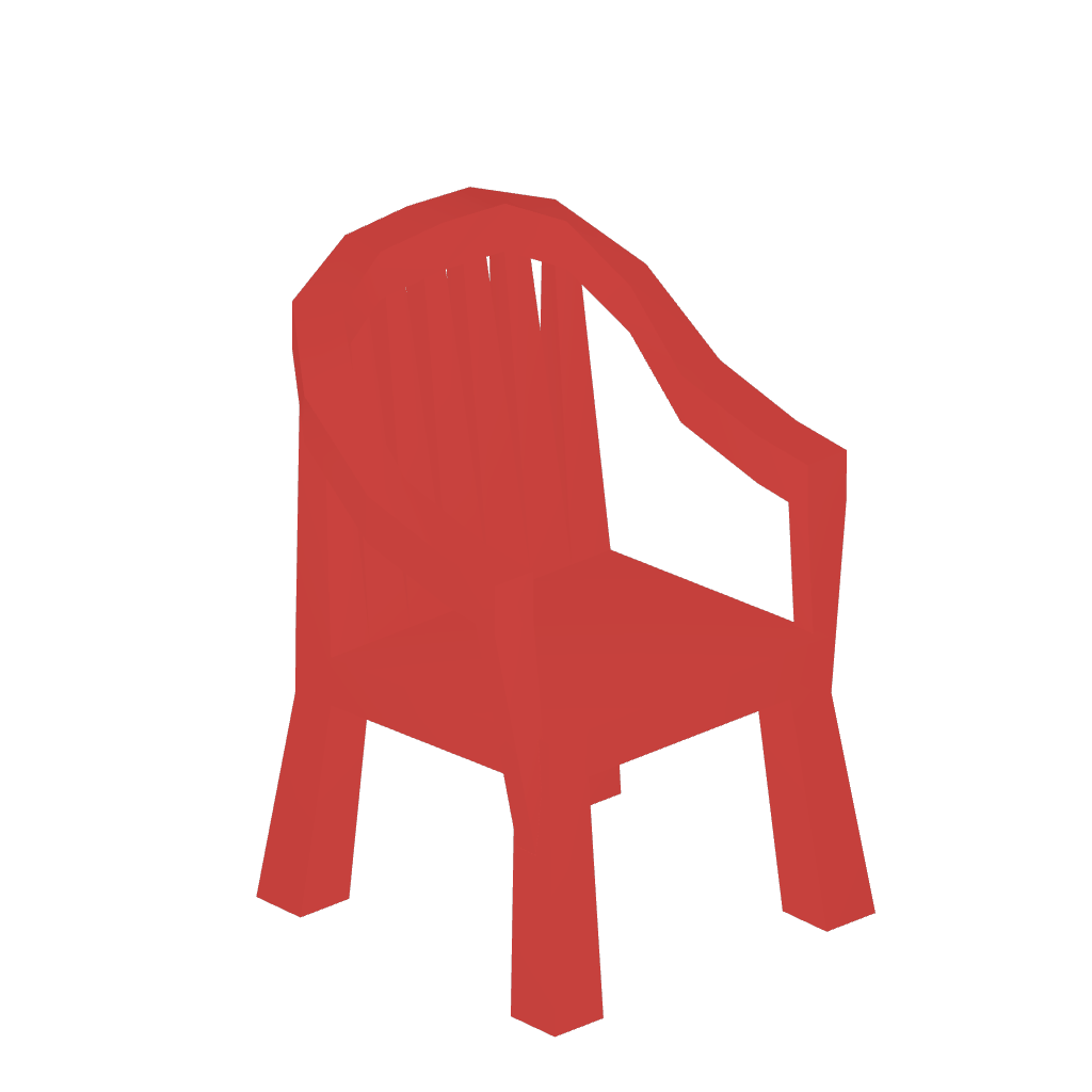 Plastic Chair (Red)
