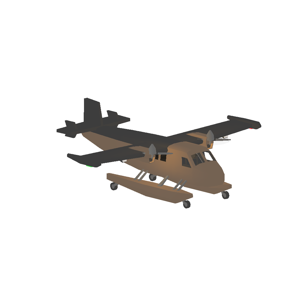 Brown Dual Water Plane