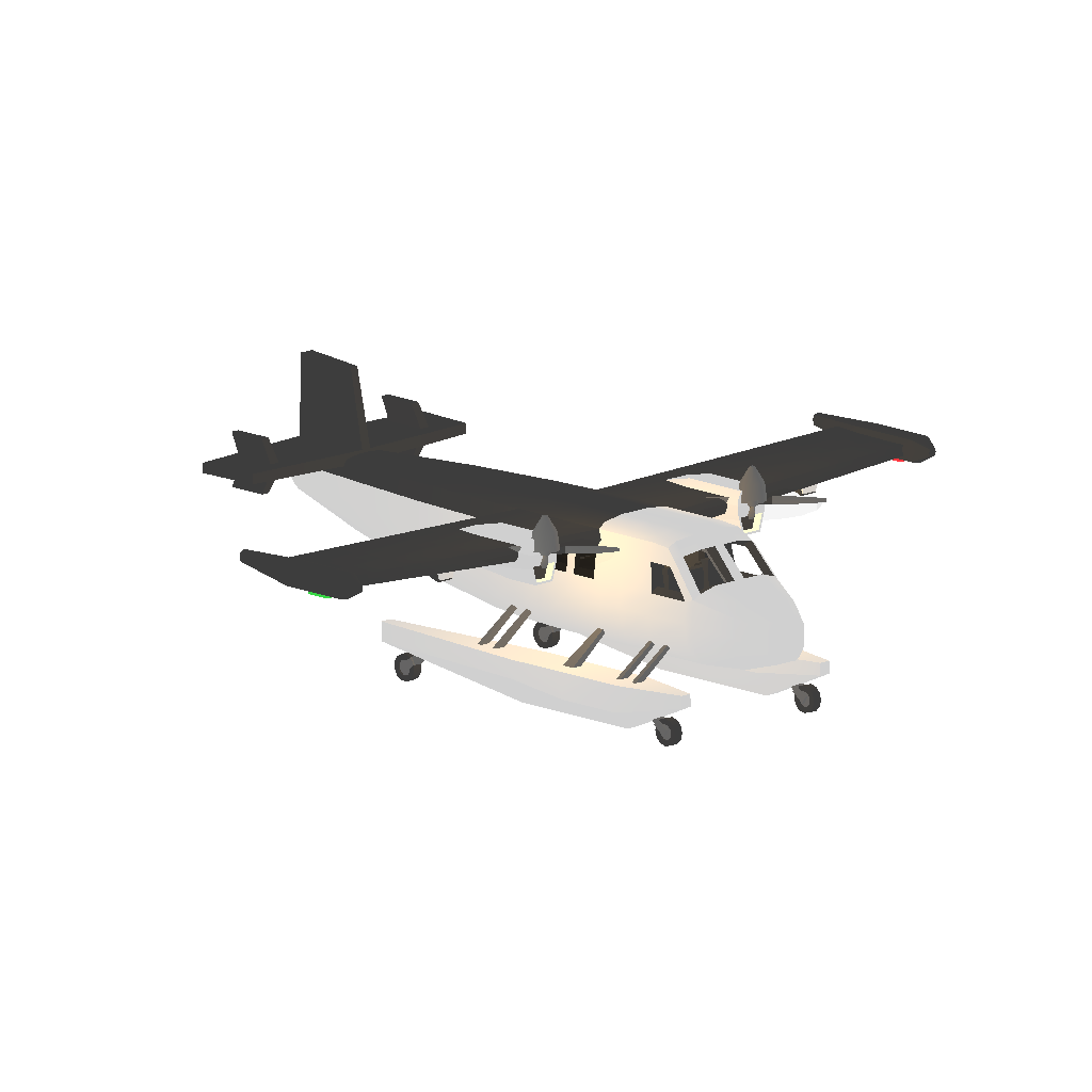 White Dual Water Plane