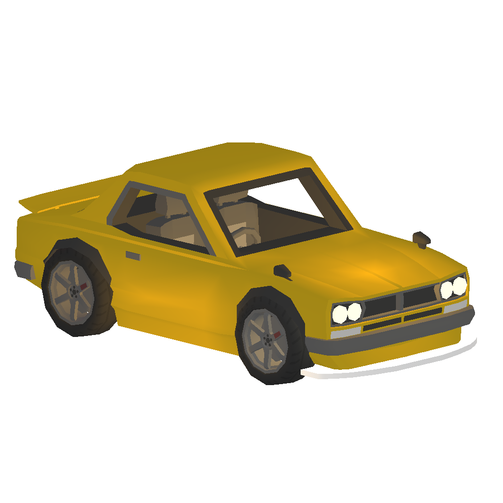 Yellow Onissan GT-R Hakosuka