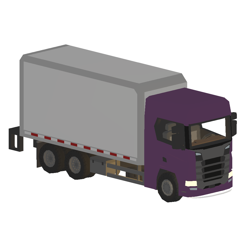 Purple Scandi S650 Box Truck