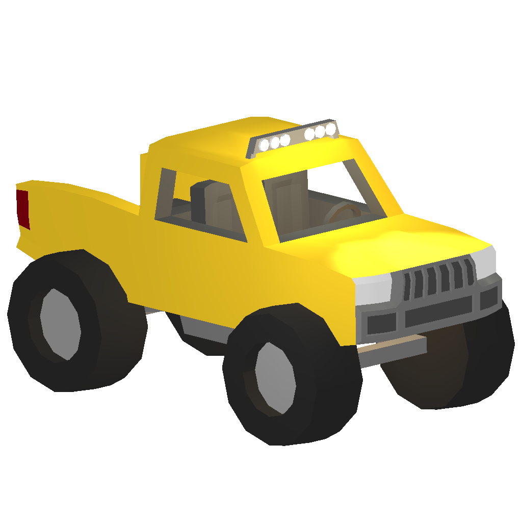 Yellow Monster Truck