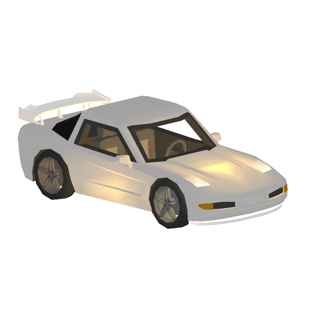 White Viechy Corvette