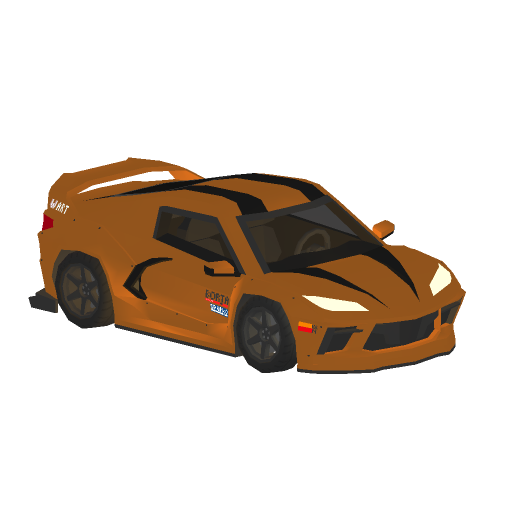 Orange W-ART Viechy Corvette C8