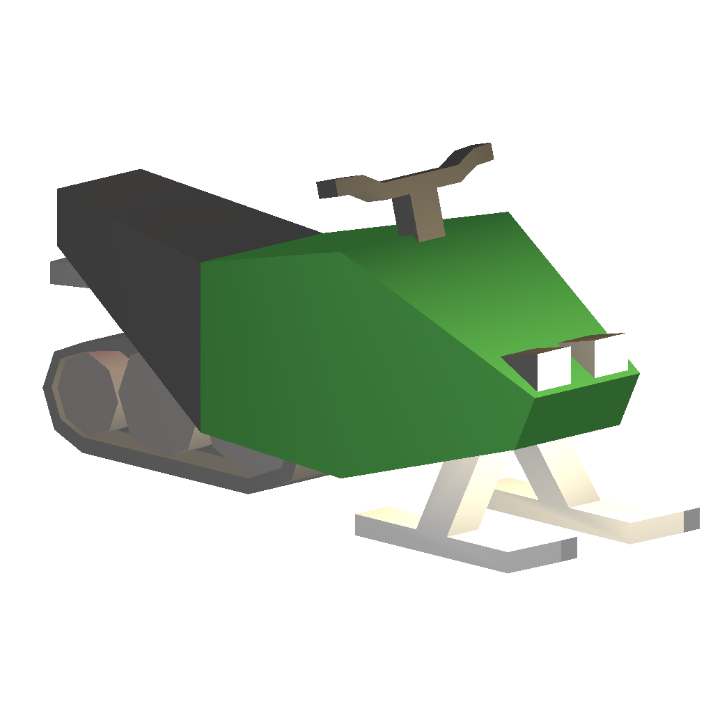 <strong>Green Snowmobile</strong>